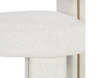 Adamina Light Barley Performance Fabric & Gold Counter Stool