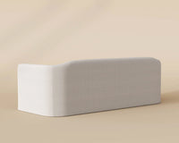 Birrit 92.25" Dove Cream Performance Fabric Sofa