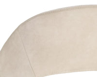 Monae Cream Faux Leather & Performance Fabric Counter Stool