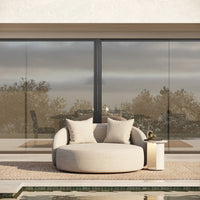 Helene Beige 4 Seat Outdoor Performance Fabric Sofa