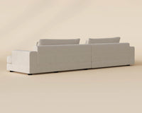 Baela 145" Cream Curved Sofa