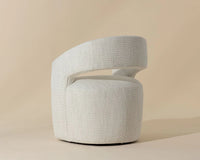 Lloret Pearl Performance Fabric Wheeled Dining Armchair