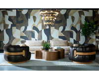 Baela 145" Cream Curved Sofa