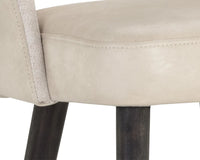 Monae Cream Faux Leather & Performance Fabric Counter Stool
