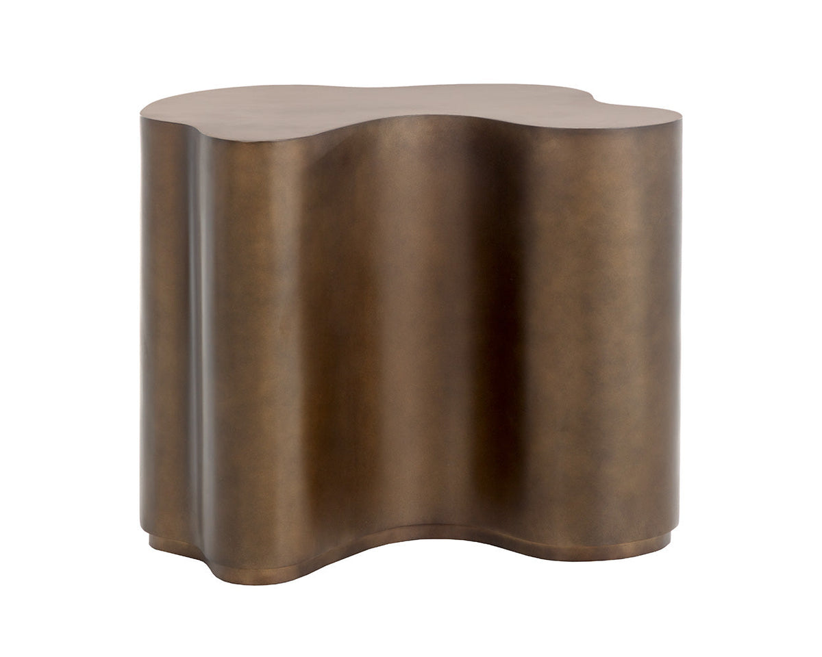 Boise Antique Brass & Bronze Iron Accent Table (2 Sizes Available)