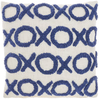 XOXO 18" X 18" Ink Blue Throw Pillow (Set of 2)