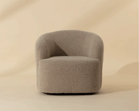 Fuwari Shearling Swivel Accent Chair