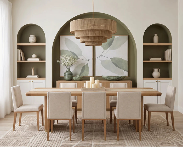 Lumina Natural Jute & Antique Brass Chandelier