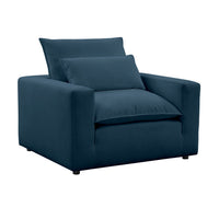 Cali Navy Blue Performance Fabric Accent Chair