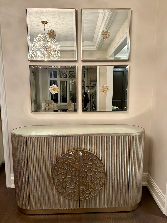 Arielle Selenite Constellation Mirrors (Set of Four)