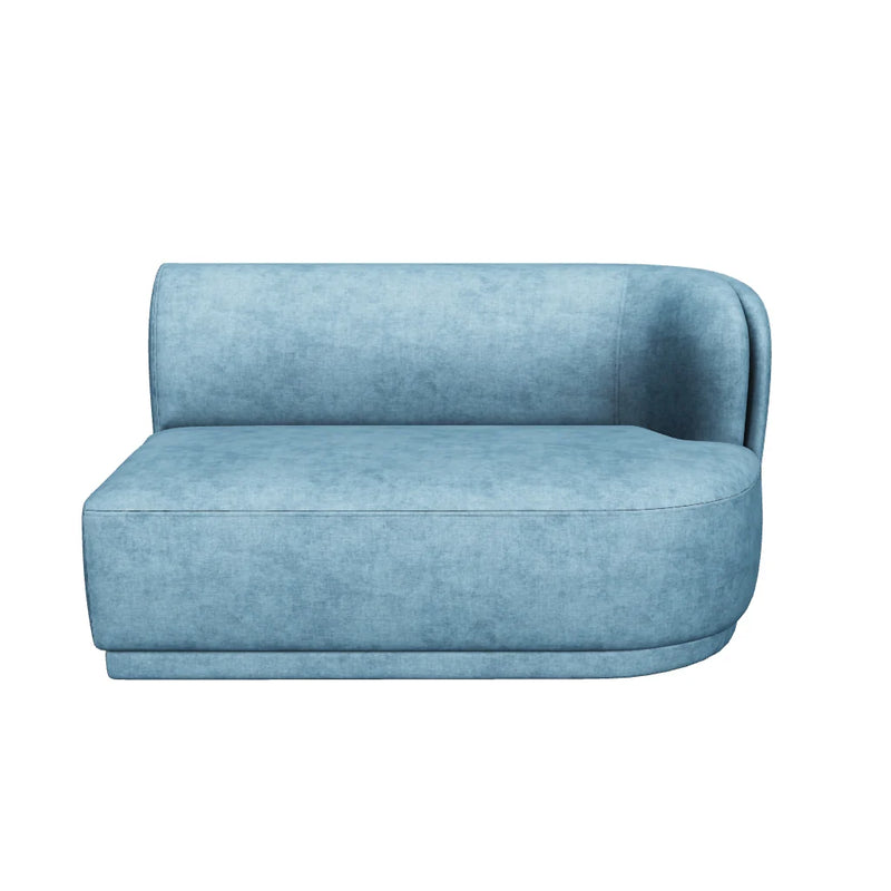 Jaclyn 3 PC Blue Modular Sofa