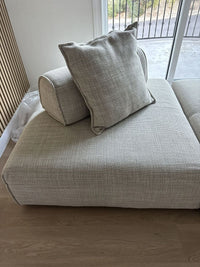 Eliza Modern Modular Beige Armless Seat