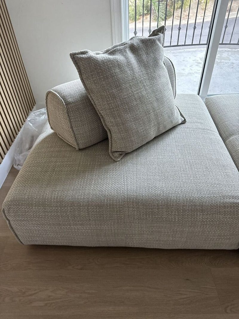 Eliza Modern Modular Beige Armless Seat