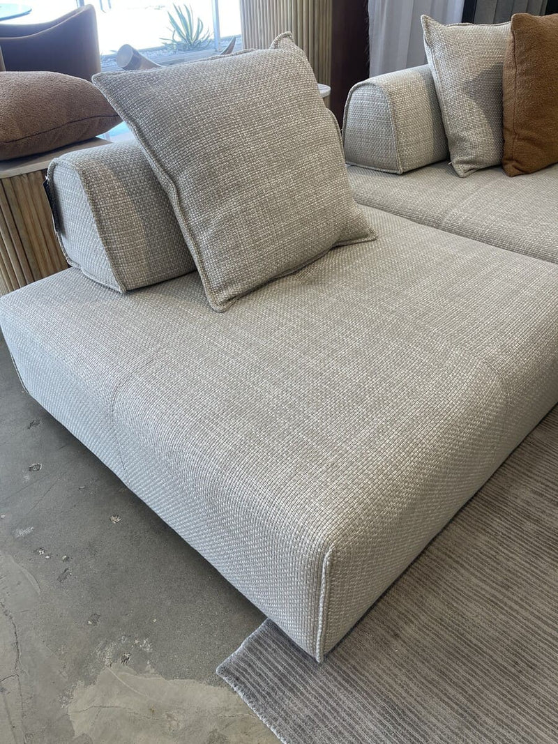 Eliza Modern Modular Beige Armless Seat