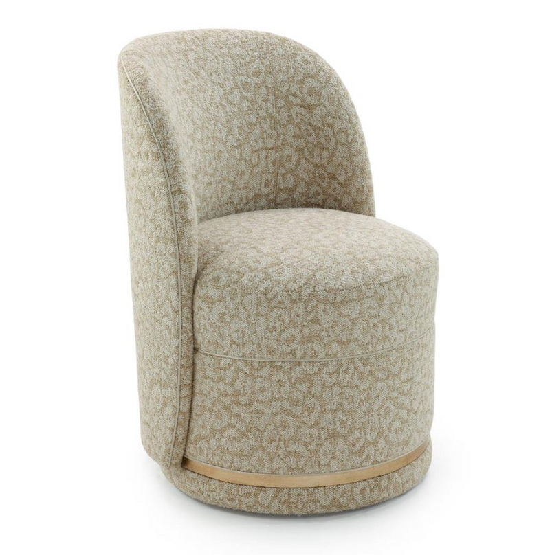 Lina Chetah Creme Dining Chair