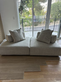 Eliza Modern Modular Beige Armless Seat