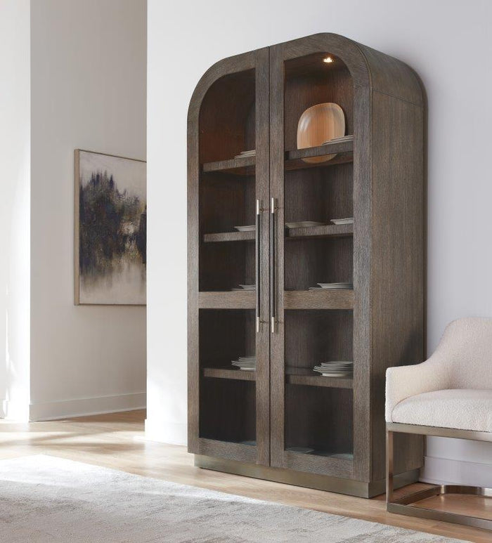 Reyeh Dark Wood Modern Display Cabinet