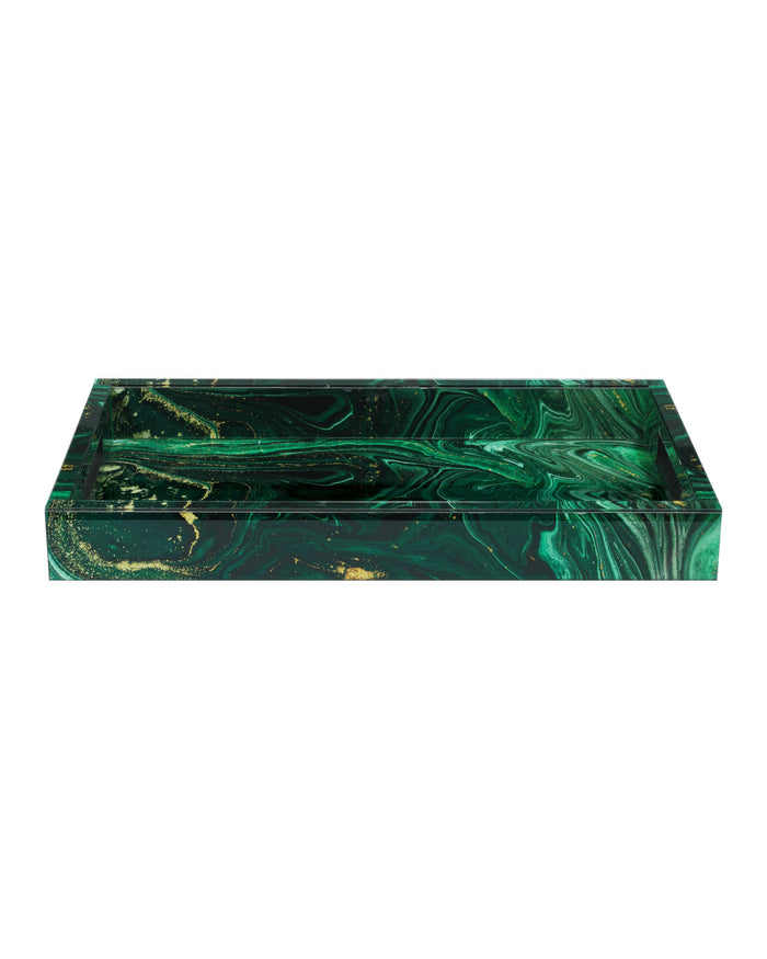 Celestial Green Swirl Tray