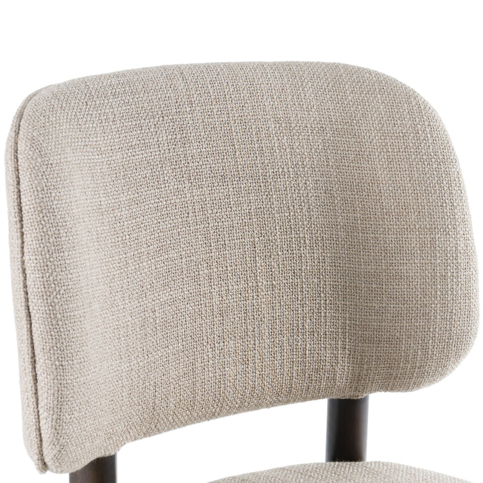 Beatriz Modern Beige & Oak Dining Chair (Set of 2)