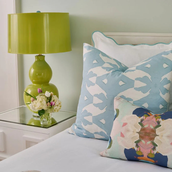 Whimsical Navy Garden Multicolour Decorative Pillow (4 Sizes Available)