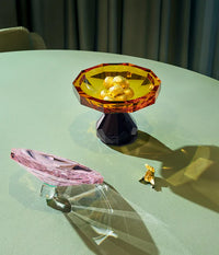 Jacqueline European Artist Collection Crystal Amber Bonbonniere