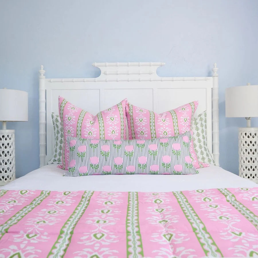 Savannah Reversable Pink Twin Comforter Set (3 Piece Set)