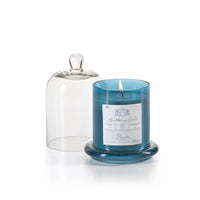 Apothecary Pacific Scented Blue Candle with Glass Dome - Set 0f 4 (2 Sizes Available)