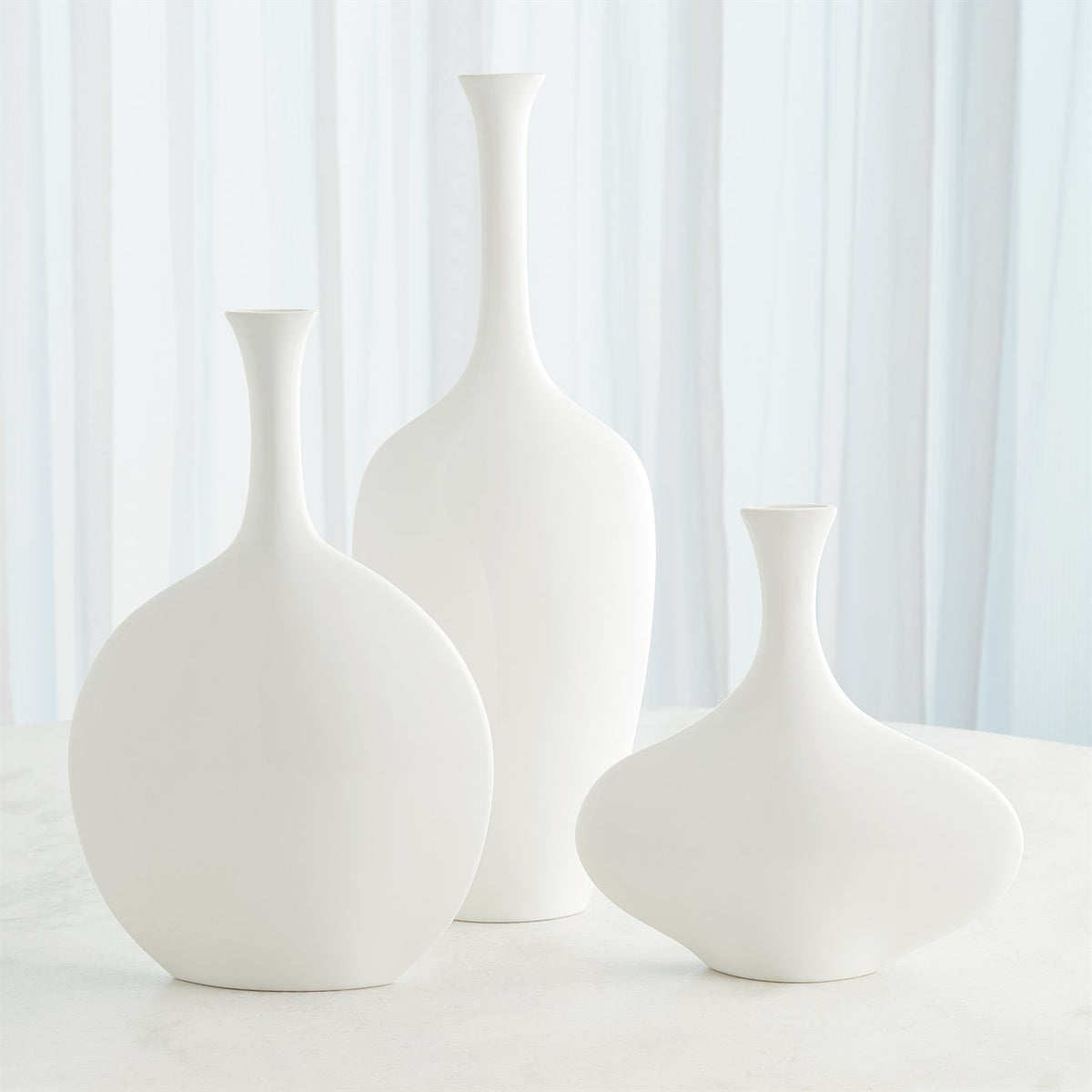 Vera White Silhouette Vase (3 Sizes Available)