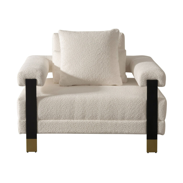 Opal Modern Off White Accent Chair