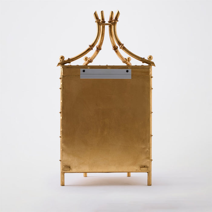 Bamboo Gold Leaf Wall Lantern