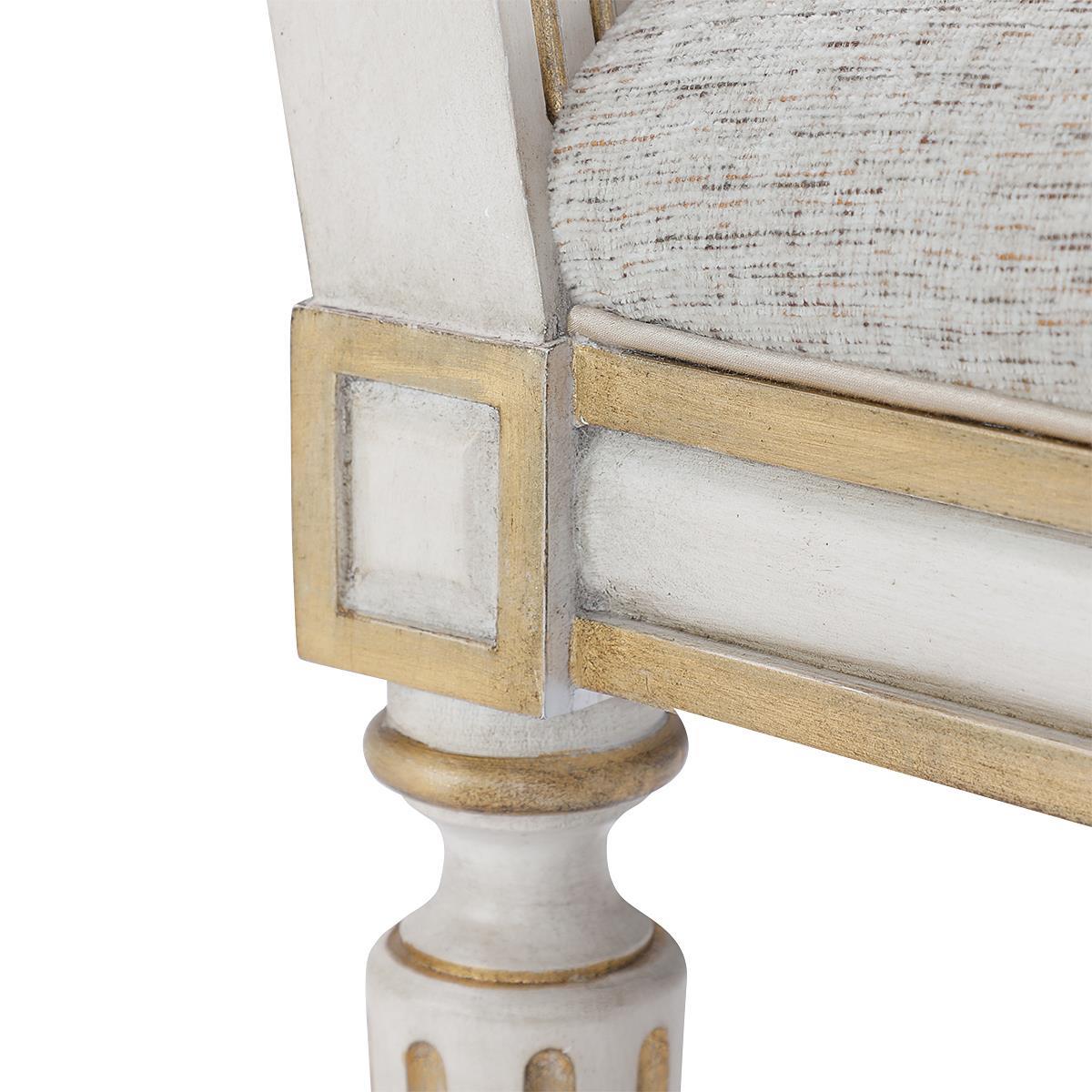 Alleda Crème Fabric & Gold Dining Chair