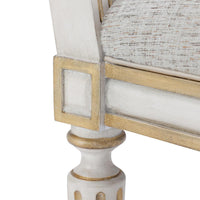 Alleda Crème Fabric & Gold Dining Chair
