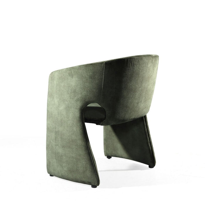 Liya Modern Green Fabric Dining Chair