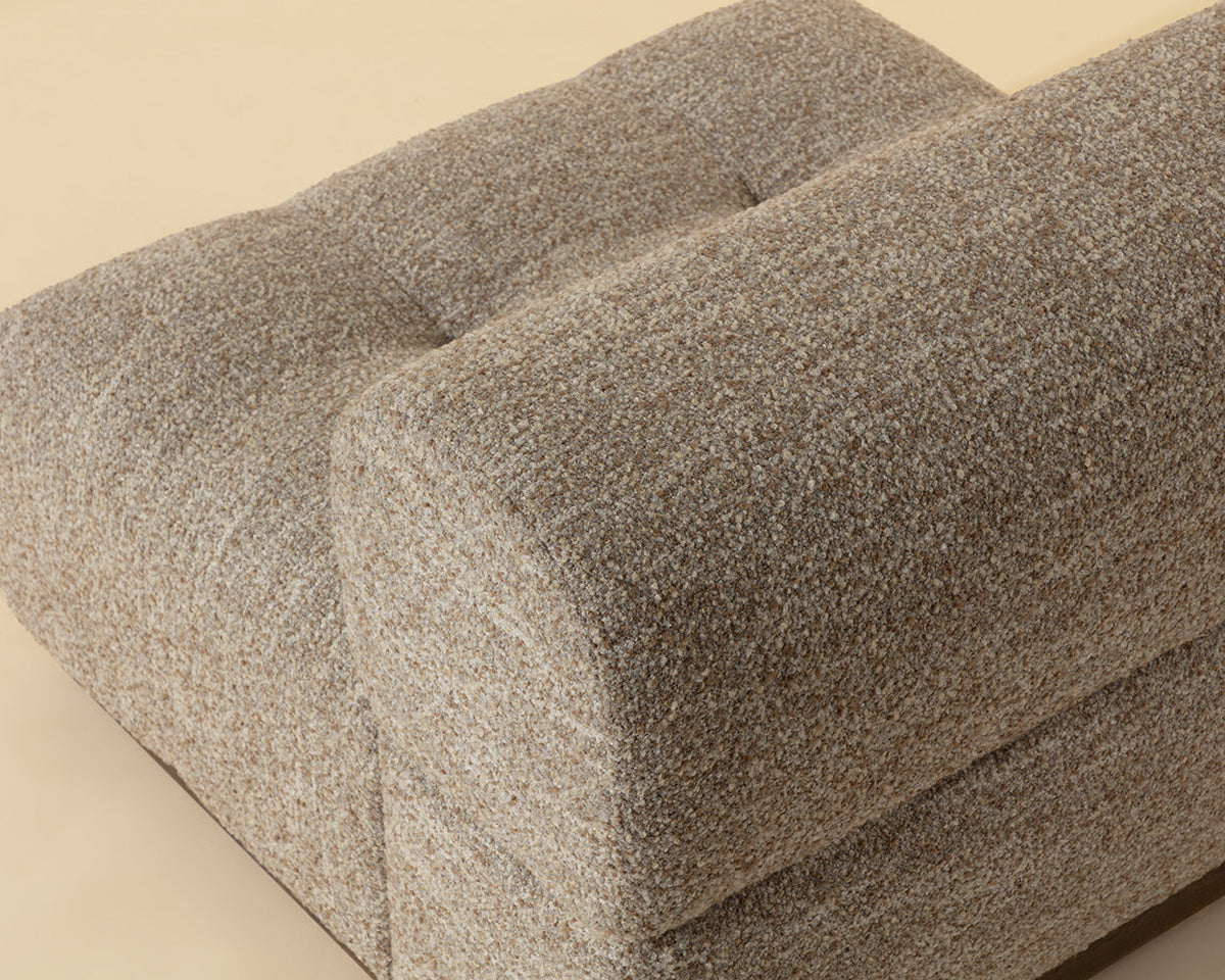 Mallo Dusty Greige Modular Corner Armless Chair