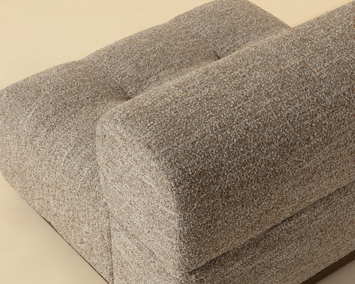 Mallo Dusty Greige Modular Corner Armless Chair