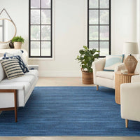 Taylore Modern Blue Washable Area Rug