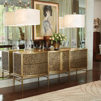 Tonya 73" Brass/Bronze Cabinet