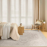 Lucienne Beige Medallion Area Rug