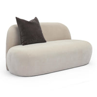 Carraway 59.6" Taupe Upcycled Chenille Loveseat