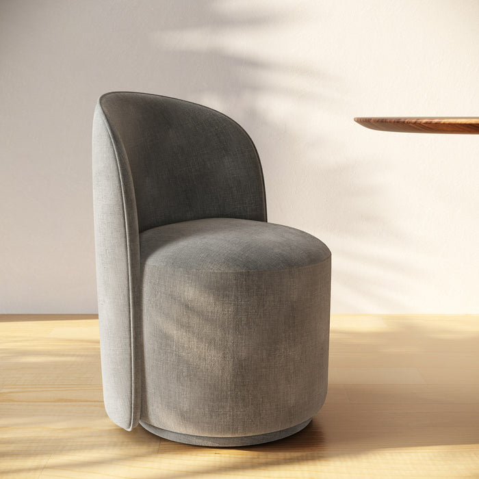 Bridget Modern Grey Swivel Dining Chair