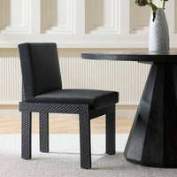 Matilda Midnight Grey Performance Velvet Dining Chair