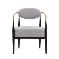 Carnaby Modern Grey & Gold Dining Chair