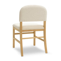 Calla Cream Performance Velvet & Boucle Dining Chair