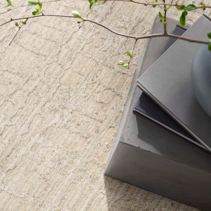 Fay Ivory Beige Abstract Area Rug