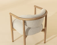 Sigrid Oatmeal Upholstered Oak Dining Chair