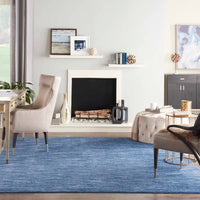 Ainslee Indoor/Outdoor Navy Blue Area Rug - Elegance Collection