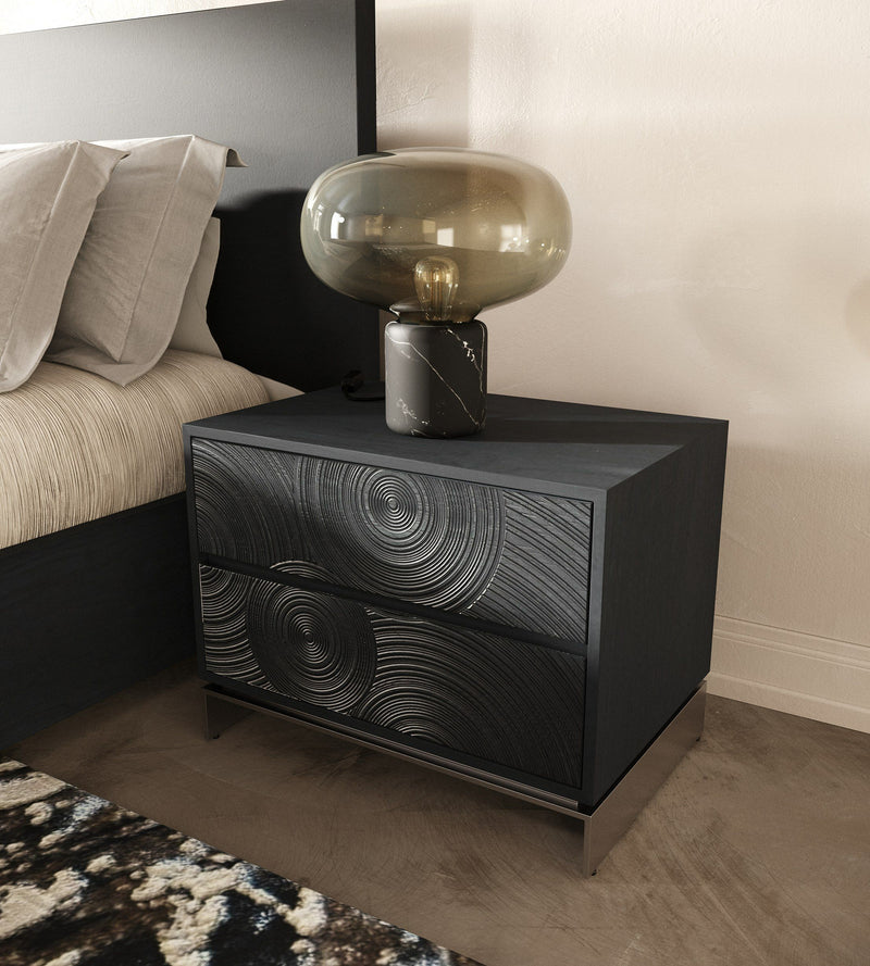 Benedict Modern Black Ash Nightstand