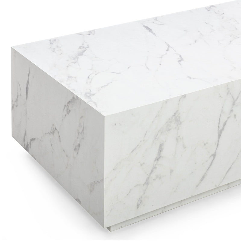 Tye White 47" Rectangular Coffee Table