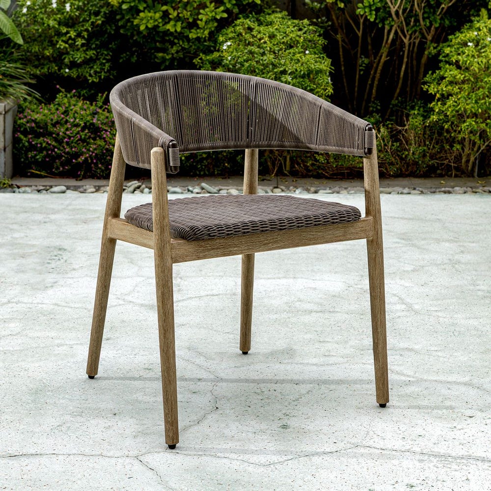 Priscilla All Weather Outdoor Dining Chair (Set of 2)