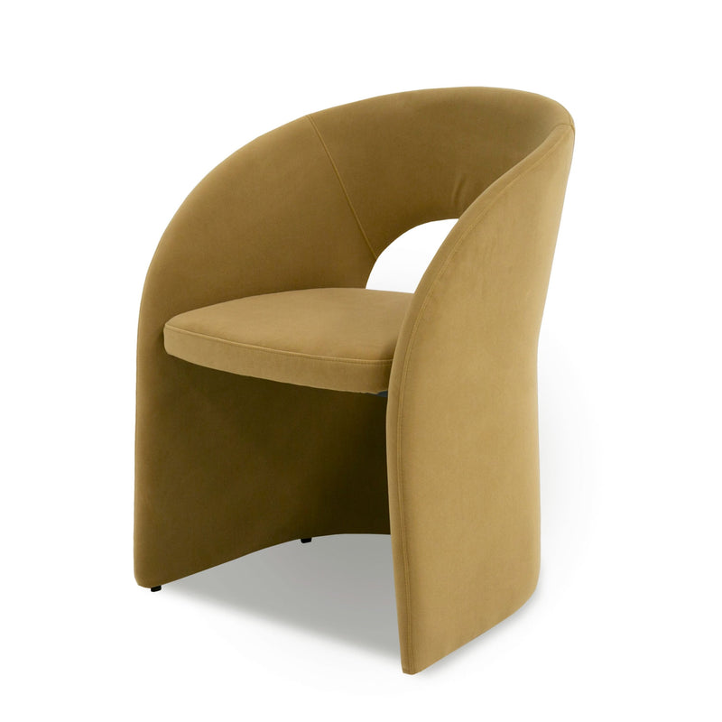 Digby Modern Tan Fabric Dining Chair